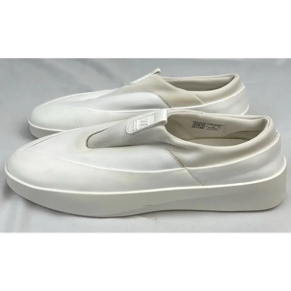 Wolf And Shepherd Cruise Tre Shoes White Leather Slip On Men's Size 11